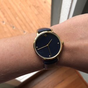 Navy blue Kate Spade Metro watch, worn once
